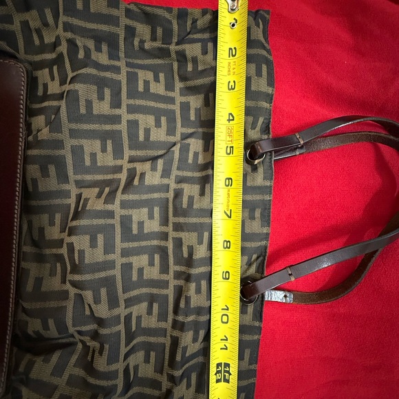 Designer Patterned Tote Bag - Black and Brown - Picture 12 of 16